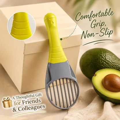 Avocado Slicer Tool 3 in 1, Avocado Cutter Tool, Avocado Peeler - 3-in-1: Slice/Pit/Scoop, Safe & Easy for All Ages, Slides into Drawer, Great Gift for Friends/Colleagues - Avacado Tool