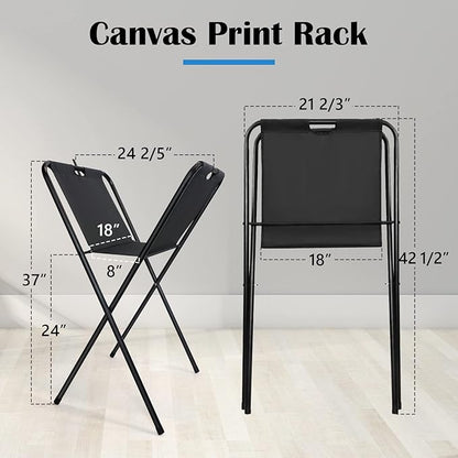 Falling in Art Canvas Print Rack, Display Rack for Posters, Holds Artwork, Prints, Panels, Canvas Art for Shows & Storage