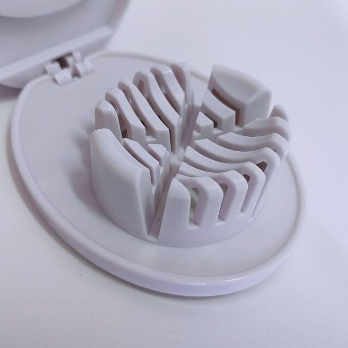 Egg Slicer for Hard Boiled Eggs,Easy to Cut Egg into Slices, Wedge and Dices, Sturdy ABS Body with Stainless Steel Wires,Non-slip Feet,Dishwasher Safe, BPA Free (Blue)