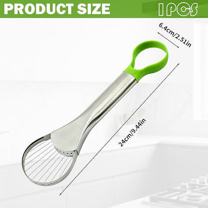 Avocado Slicer Tool,Avocado Cutter Tool,Avocado Knife,Avocado Peeler,Avocado Saver Well Made 2-In-1 Stainless Efficient Kitchen Tool Dishwasher Safe For Hassle-Free Avocado Prep Sandwiches, Salads