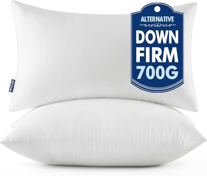 MIULEE Pillows Standard Size Set of 2, Pack of 2 20x26 Inch 100% Virgin Fiber Filling Bed Couch Pillows