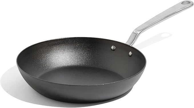 Made In Cookware - Seasoned 10" Blue Carbon Steel Frying Pan - (Like Cast Iron, but Better) - Professional Cookware - Crafted in Sweden - Induction Compatible