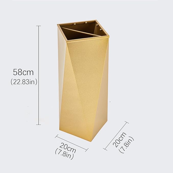Modern Indoor Entryway Commercial Umbrella Holder，Tall Metal Large Capacity Umbrella Storage Stand ， for Hotel，Offices，Home，Commercial(White)