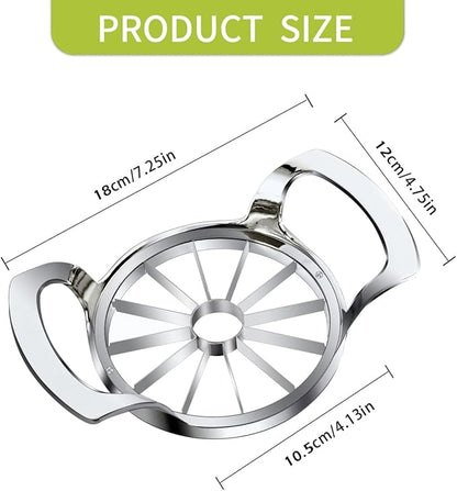 LIIGEMI Apple Slicer,12-Blade Extra Large Apple Corer, Heavy Duty Stainless Steel Apple Cutter and Divider，Easy to Use, Time-Saving.