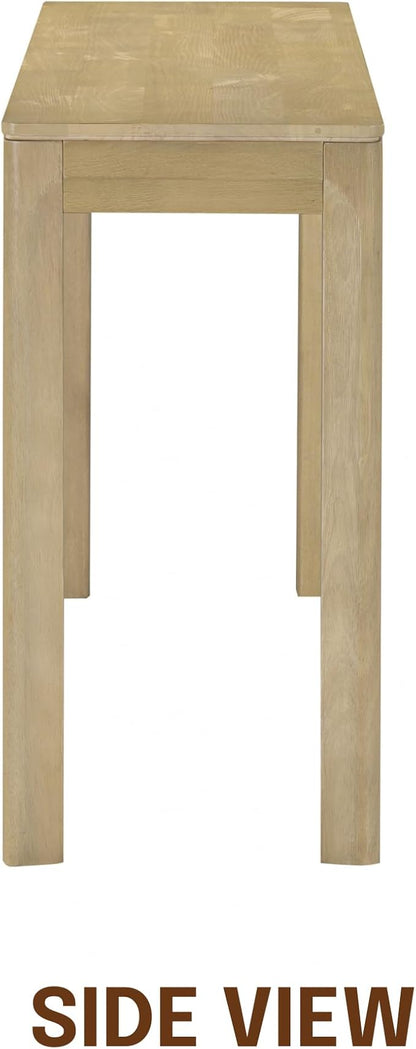 NTC Flow 47-Inch Console Table, Modern Solid Wood Entryway Table with Hidden Drawer, Waterproof & Heat Resistant, Narrow Table for Hallway, Living Room & Foyer, Sand