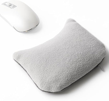 Large Mouse Wrist Rest Bean Bag, Ergonomic Mouse Support Pad Filled Ergo Beads for Computer, Laptop, PC Gaming (Gray)
