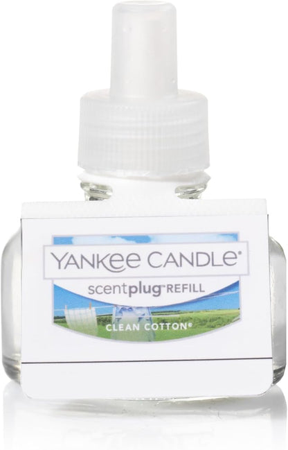 Yankee Candle ScentPlug Refill Clean Cotton, 0.625 Fl OZ (Pack of 4)