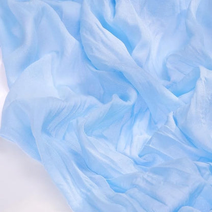 Socomi 6pcs Blue Valentine's Day Cheesecloth Table Runner Boho Rustic Gauze 120 inch 10FT Cheese Cloth Runner for Wedding Party Baby Shower Birthday Home Decor Holiday Decorations