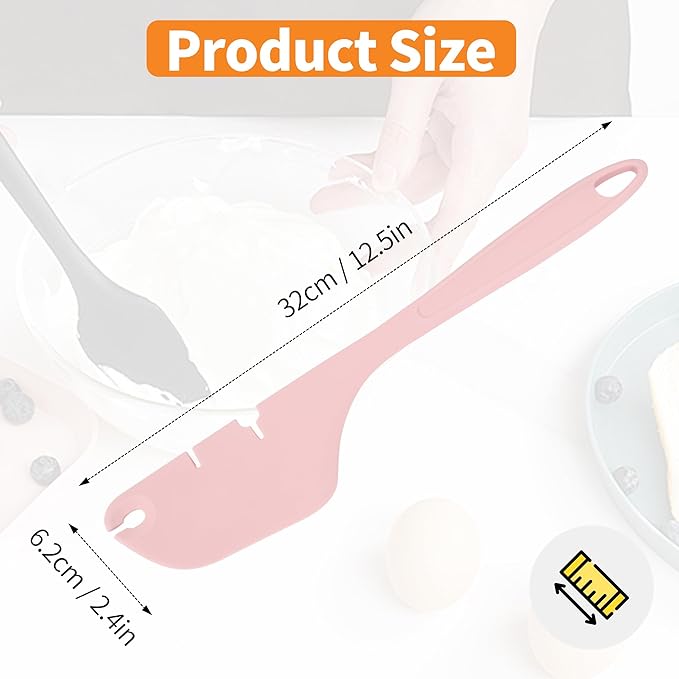 Silicone Spatula for Mixer Beater Scraper, Non-Stick Spatula for Baking, Scraping, Mixing, Cooking, Heat-Resistant Spatulas for Kitchen Aid Mixer Accessories, Multipurpose Kitchen Tools, Pink