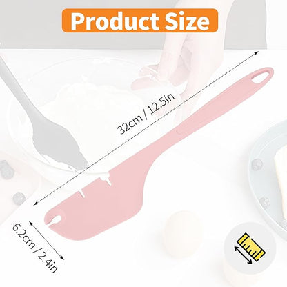 Silicone Spatula for Mixer Beater Scraper, Non-Stick Spatula for Baking, Scraping, Mixing, Cooking, Heat-Resistant Spatulas for Kitchen Aid Mixer Accessories, Multipurpose Kitchen Tools, Pink