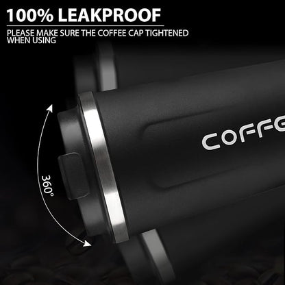 CS COSDDI 12 oz Stainless Steel Vacuum Insulated Tumbler - Coffee Travel Mug Spill Proof with Lid - Coffee Cups for Keep Hot/Ice Coffee,Tea and Beer
