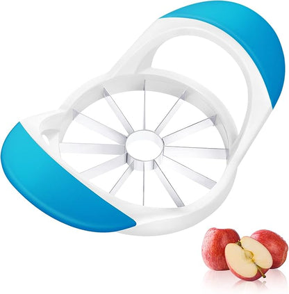 Supercenter Apple Cutter, Apple Corer and Slicer - 4.72 Inch Apple Slicer | Stainless Steel Apple Corer Tool with 12 Super Sharp Blades, lightweight Apple Slicer and Corer with Anti-slip Handle