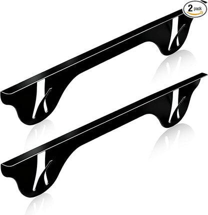 Upgrade 316 Stainless Steel Stove Gap Covers (2 Pack, 23.4”, Black), Heat-Resistant Stove Gap Filler for Kitchen Counter and Stovetop, Range Trim Kit Oven Gap Guard Between Stove and Counter