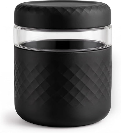 32 oz/4 Cup Glass Lunch Bowl Container with Lid, Leak & Spill Proof | BPA-Free, Microwave & Dishwasher Safe, Airtight Meal Prep & Food Storage Jar for Lunch, Salad, Soup, Oats, Stew, Yogurt