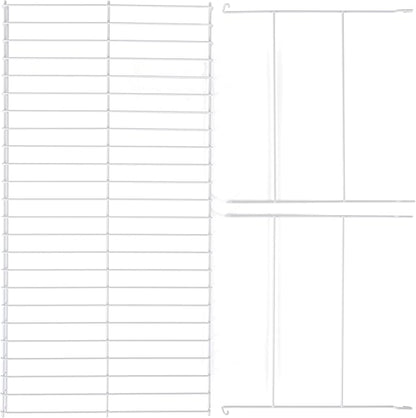 Rubbermaid Universal Closet 24 Inch Long Durable Steel Custom Wire Hanging Added Storage Shelf Accessory, White