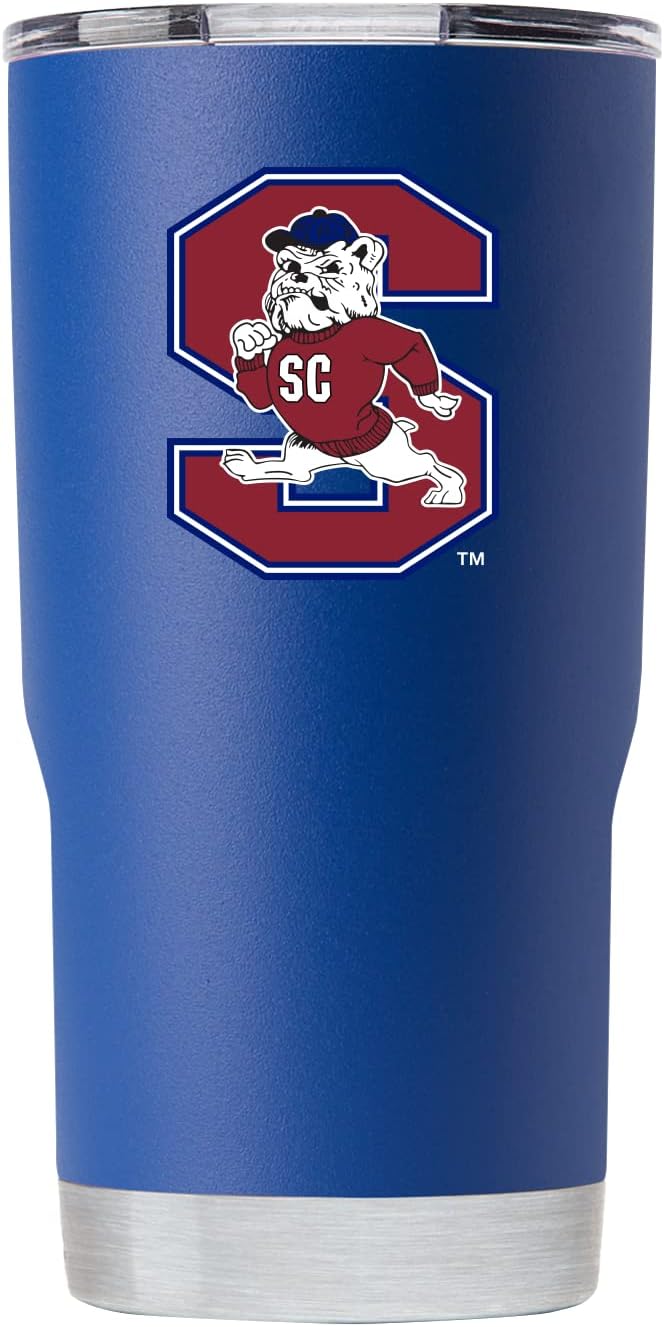 Gametime Sidekicks South Carolina State 20oz Blue Stainless Steel Tumbler - Officially Licensed, 18/8 Stainless Steel, Double-walled, Vacuum-insulated, UV LED Printed Logos