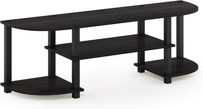 Furinno Turn-S-Tube Wide TV Entertainment Center, Espresso/Black