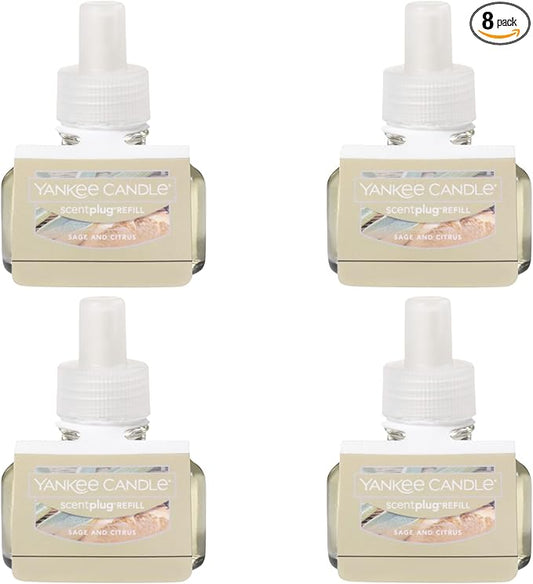 Yankee Candle ScentPlug Refill (2.5 Ounce (Pack of 4), Sage & Citrus)