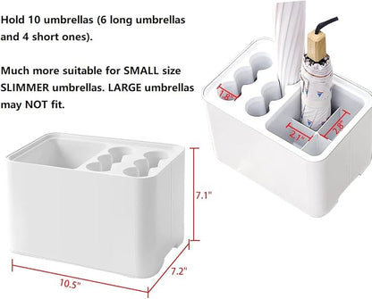 GeLive Umbrella Stand Rack Umbrella Holder with Drip Tray for Entryway Corner Space Saving Organizer Home Office Decor Stored 10 Umbrellas (Black)