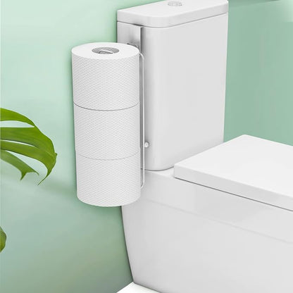 Conworld Toilet Paper Holder Brushed Nickel for 3 Roll Tissue, 1 Pack Bathroom Toilet Paper Storage Over The Tank, Stainless Steel Rustproof Bathroom Toilet Paper Roll Holder Wall Mount, Silver