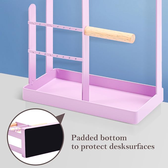 ProCase Cute Jewelry Stand, Aesthetic Jewelry Organizer for Dresser Vanity, Jewelry Holder Display for Necklaces Earrings, Gifts for Teen Girls Women, Bedroom Dorm Decor -Medium, Purple