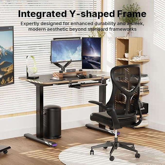 NearHub EC10 Stylish Ergonomic High Back Mesh Reclining Office Chair with Adjustable Flip-Up Armrests,Lumbar Support & Headrest,Breathable & Comfortable Computer Chair for Home, Office & Study