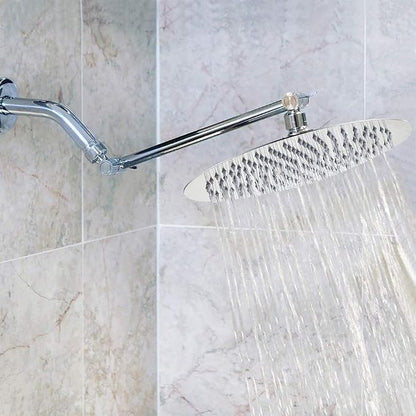 NearMoon Rain Shower Head, Ultra-Thin Design-Pressure Boosting, Awesome Some Experience, High Flow Stainless Steel Rainfall Head (10 Inch, Chrome Finish)