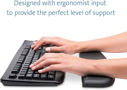 Kensington ErgoSoft Wrist Rest for Standard Keyboards, Black (K52799WW) (Pack of 2)