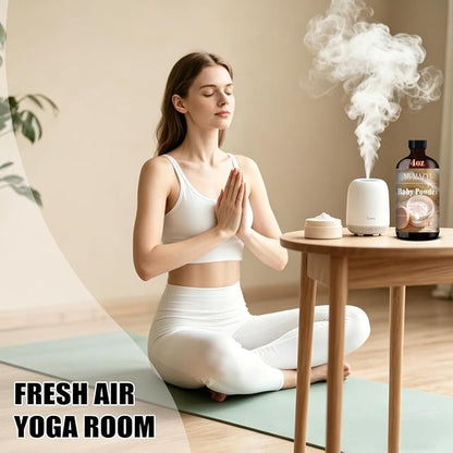 Baby Powder Fragrance Oil, Baby Powder Oil 4 Fl Oz 120ML for Diffuser Humidifier Yoga Cleaning DIY Candle Soap Making MUMAZYL Essential Oils