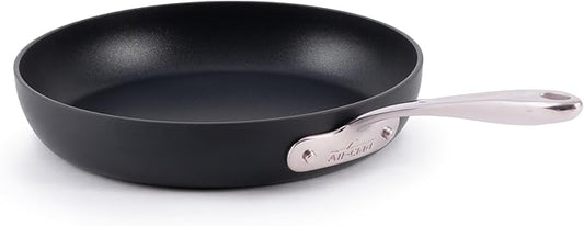 All-Clad HA1 Expert Hard Anodized Nonstick Fraying Pan 10" Skillet, Dishwasher-Safe, Oven-Safe Up to 500°F Compatible with All Stovetops (Gas, Electric & Induction) - Black