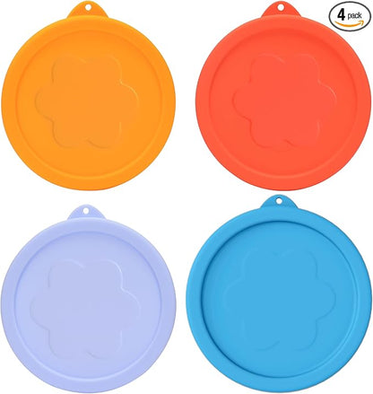 1 Cup Silicone Replacement Lids Storage Cover for Pyrex 7202-PC Glass Bowls (Container not Included) 4 Pack Microwave, Dishwasher and Freezer Safe