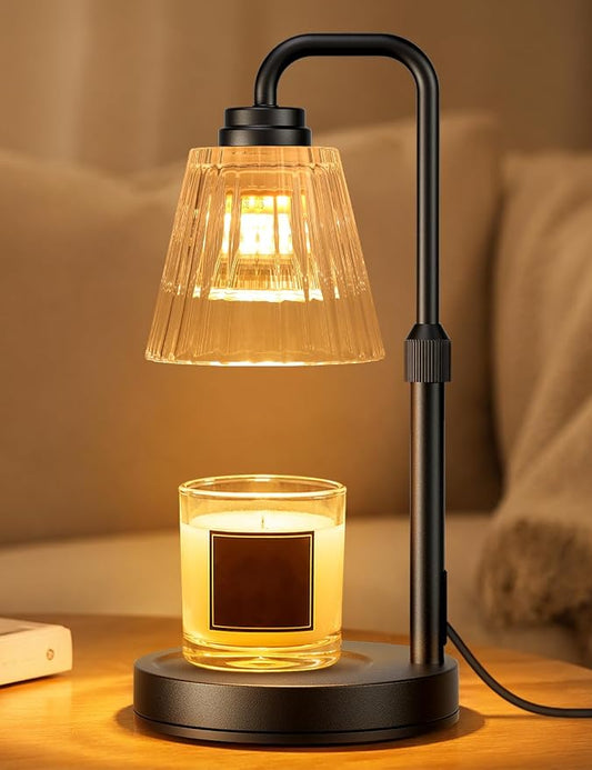 Candle Warmer Lamp with Timer, Dimmable Candle Warmer for Jar Candles, Height Adjustable Wax Melts Warmer, Birthday Gifts for Women Mom, House Warming Gifts New Home Decor
