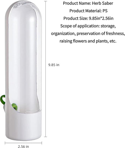 3Pack Herb Saver for Refrigerator for Cilantro, Parsley, Asparagus, Mint,Vegetable Preservation Containers, Keeps Greens Vegetables for 2-3 Weeks