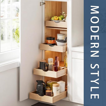 Pull Out Cabinet Drawers - 6x2 Size Options (12-23'W,18-21'D), Pre-Assembled with Soft Close Slides, Solid Beechwood, Easy Installation(23'W x 18'D)