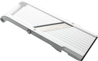Benriner Mandoline Super Slicer, with 4 Japanese Stainless Steel Blades, BPA Free, 14.5 x 5.25-Inches, Official US Version with Authentic Retail Packaging