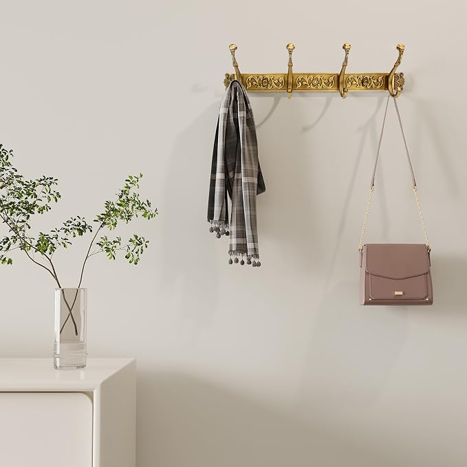 Coat Rack Wall Mount,Vintage Wall Hooks Coat Hooks Antique Towel Racks for Bathroom Entryway Wall Mounted CoatRack Clothes Heavy Duty