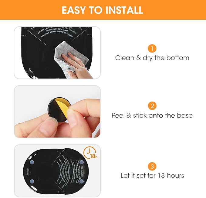 Aieve Appliance Slider, 24 Pcs Small Appliance Rollers Kitchen Gadgets, Self Adhesive Caster Wheels Kitchen Finds Home Must Have Countertop Accessories for Mixer Coffee Maker Air Fryer