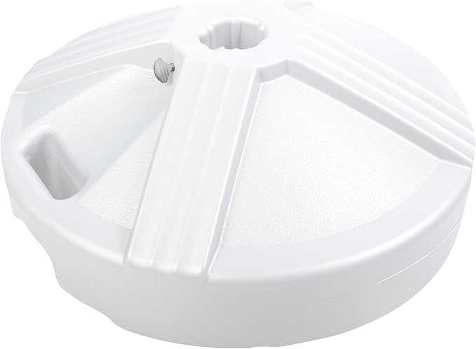 US Weight Durable 50 Pound Fillable Umbrella Base Designed to be Used with a Patio Table