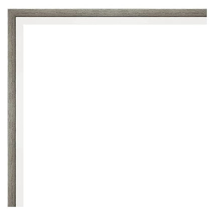 Amanti Art Framed Fabric Pinboard 17 x 41, Indigo Threads I by PI Studio Printed Modern Bulletin Board for Use as a Vision Board or Wall Organization Frame