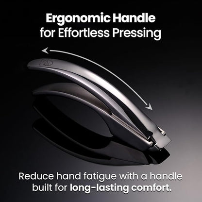 Lifetime Replacement Garlic Press Stainless Steel No Need to Peel, Detachable Handle for Coarse Mincing - Premium Garlic Mincer Tool, Rust-Proof, Easy to Clean, Dishwasher Safe Garlic Crusher