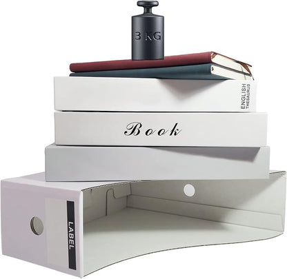 Limitliho Magazine Holde ( White, 6 Pack), Magazine File Holder for Home, Office, Desk, 10.6'' H×10.2'' L ×3.5''W Magazine Storage Box