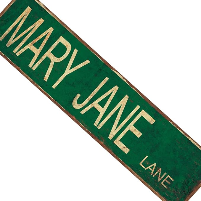 Street Sign 6x16 inch Vintage Rustic Retro Wall Decor Funny Metal Tin Sign