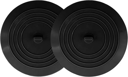 V-TOP Bathtub Drain Stopper 2 Pack, 5 inches Silicone Tub Stopper Shower Drain Cover, Bath Tub Plug Hair Stopper,Universal Flat Suction Renter Friendly Bath Accessories