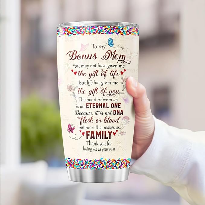 Mom Gifts, Tumblers Mothers Mother Women Coffee Ever Handle Mama Day Cups Insulated Funny For, Tumbler 20 Oz With Lid And Straw, Best Bonus Mom