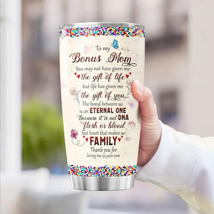 Mom Gifts, Tumblers Mothers Mother Women Coffee Ever Handle Mama Day Cups Insulated Funny For, Tumbler 20 Oz With Lid And Straw, Best Bonus Mom