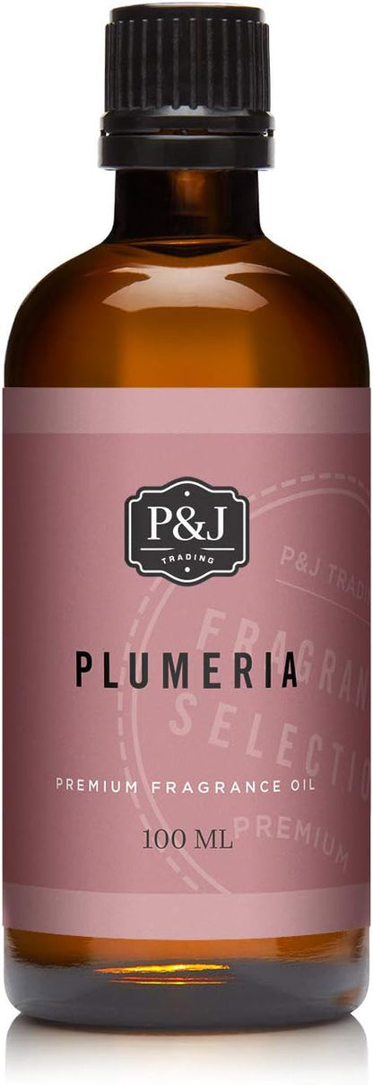 P&J Trading Fragrance Oil | Plumeria Oil 100ml - Candle Scents for Candle Making, Freshie Scents, Soap Making Supplies, Diffuser Oil Scents