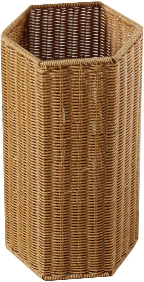 ABOOFAN Rattan Umbrella Stand Umbrella Holder Woven Umbrella Stand Basket Sturdy, Walking Sticks, Canes, Entryway, Mudroom, Office