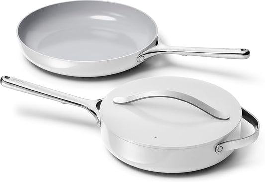 Caraway 12in Fry Pan + 10in (3qt) Saute Pan Duo Gray