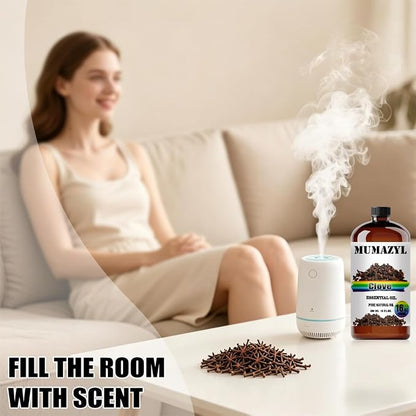 Clove Essential Oil, Clove Oil 16 Fl Oz 480ML for Diffuser Humidifier Yoga Cleaning DIY Candle Soap Making MUMAZYL Essential Oils