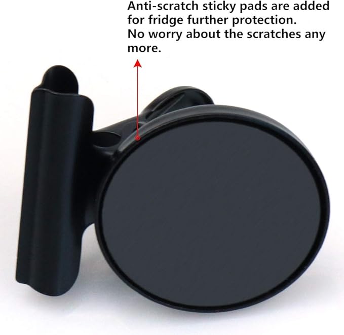 Grtard 12 Pack Magnetic Clips, Fridge Magnets Refrigerator Magnets, Strong Magnetic Clips Heavy Duty, Whiteboard Magnet Clip for Office Home Classroom Organization Kitchen Accessories(Black)